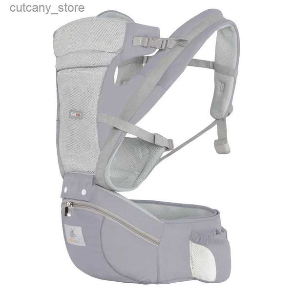 Transportadores Slings Mochilas Mochila ergonômica Porta-bebês Baby Hipseat Carrier carregando para crianças Baby Wrap Sling para viagens de bebê 0-48 meses verão L240318