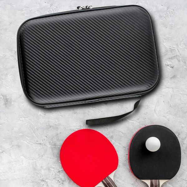 Borse Ottimo regalo Custodia per racchette da ping pong con interno morbido Borsa per racchette da ping pong Accessori per ping pong Anti perdite per gli amanti dello sport