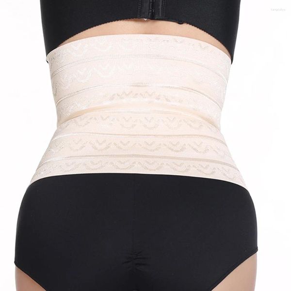 Kadın şekillendiricileri 21cm Postpartum Kadın Bel Eğitmeni SPANDEX PUERPERAL HOENITY KORSET NEFREBLİ BAYANLAR BANLI BANDLI