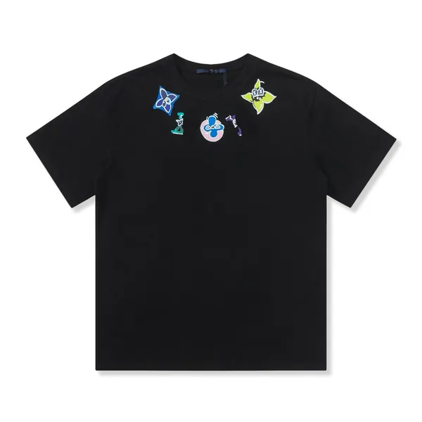 Tasarımcı Erkek Tişörtleri Kısa Kollu Marka Klasik Mektuplar% 100 Pamuk Pamuk Nefes Alabilir Kırışmaya Dayanıklı Erkek ve Kadınlar Aynı Tarz Moda Moda Günlük Haikyuu T Shirt 04