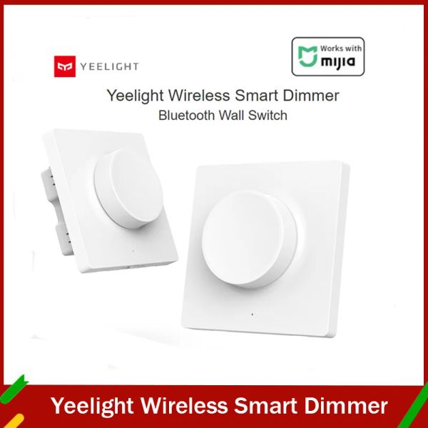 Управление Yeelight Smart Dimmer Switch Интеллектуальная регулировка выключения света Беспроводной переключатель Настенный переключатель Управление потолочным светильником