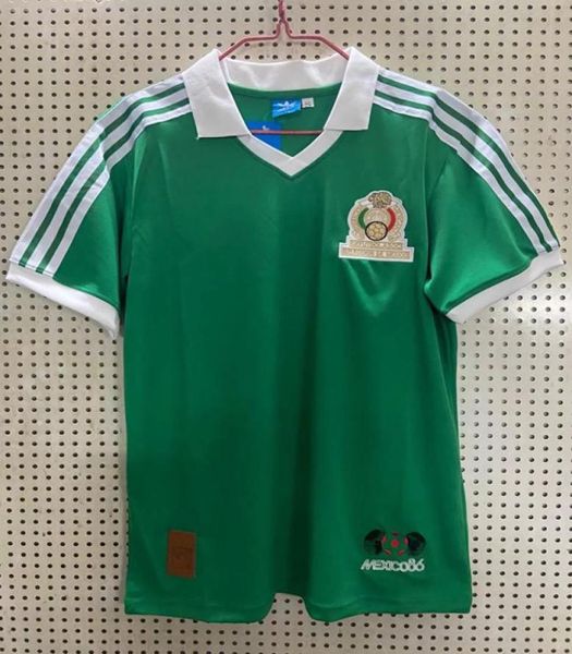 1986 copa do mundo México retro camisa de futebol 86 México nacional m Hugo Sanchez Negrete clássico vintage camisa de futebol5644248