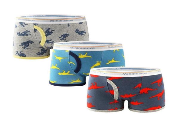 Fraldas de pano 3 peças crianças meninos roupa interior dos desenhos animados crianças boxers shorts calcinha para bebê menino criança listras adolescentes algodão und3692424