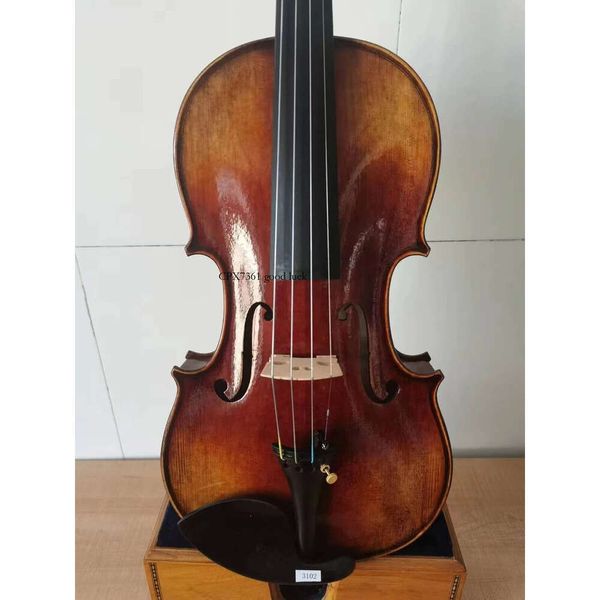 Violino Stradi Modelo PC Flamed Maple Back Spruce Top Mão Esculpida K