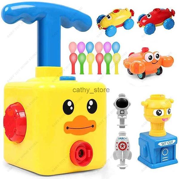 Set di giocattoli per lanciatori di auto alimentati a palloncino pressofusi con lanciatori per bambini, età 3 anni, istruzione per feste L2403