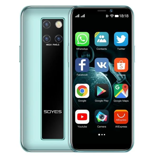 SOYES S10-H Mini Celular 3.5'' Tela 4G LTE 3GB RAM 64GB ROM Telefone Inteligente Celulares