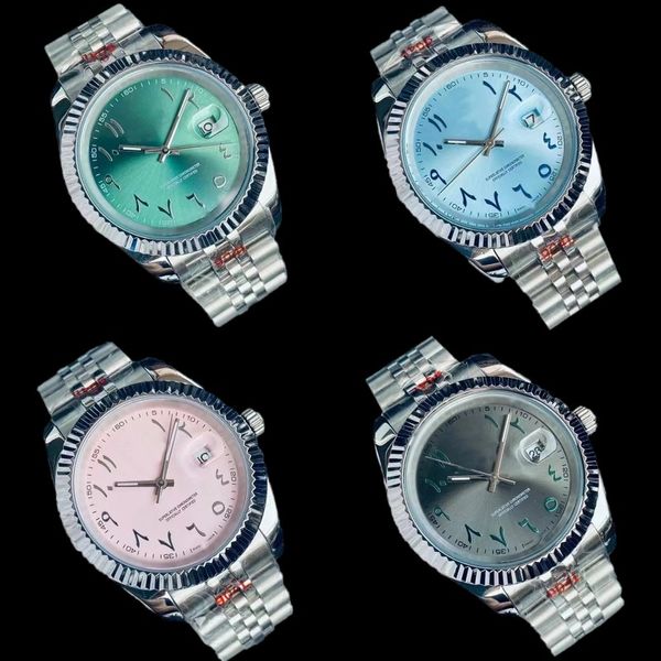 Relógio de pulso de designer azul rosa mostrador redondo à prova d'água movimento de bateria de quartzo relógios duráveis relojes moda banhado a prata relógios de alta qualidade 40mm sb075 C4