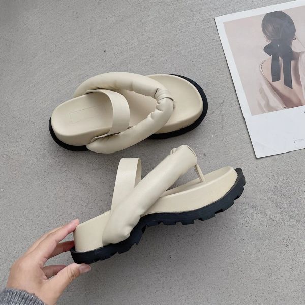 Stiefelschuhe Frau Pantoffeln Low Shale Female Beach Slides Gummi Flip Flops Plattform 2022 Sabot Soft Hawaiian Summer Huf Heels pu Sc.