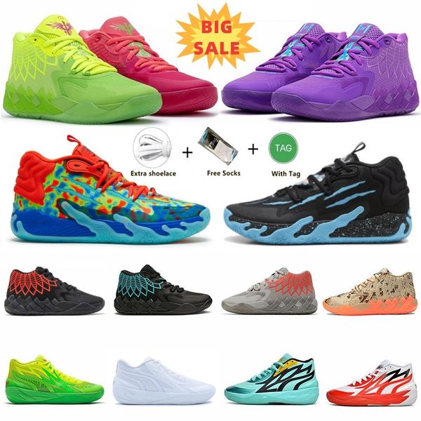 Lamelo Ball MB.01 2.0 3.0 Uomini Scarpe da basket Rick e Morty MB01 Hive Blue Tossic MB03 Chino Hills Rosso Blast bianco Green Gutter Gutter Melo MB 01 Women Mens Trainer Sneaker