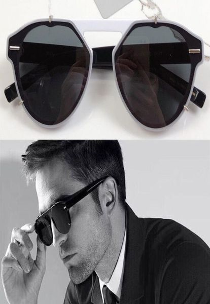 Designer-Sonnenbrille Herren BLACK TIE 254FS unregelmäßiger einteiliger Rahmen Business einfacher Retro-Stil Platte Spiegelbeine Strandurlaub Su9745622