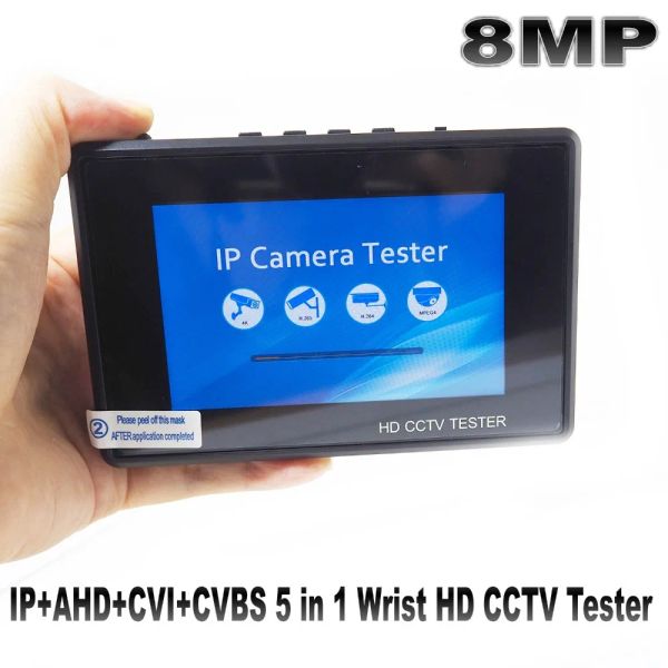 IPC1800 Plus 8MP Bilek 4.0 IP Kamera CCTV Test Cihaz Monitörü 4Quot Koaksiyel HD 4K H.265 WiFi Hotspot PTZ Kontrol Kablosu CVI TVI AHD CVBS Kamera Test Cihazı
