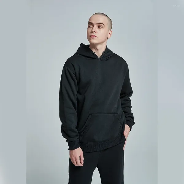 Erkek Hoodies Moda ve Sıradan Erkekler/Kadın Külotları Unisex Üstleri Düz Renkli Kapüşonlu Sweatshirt