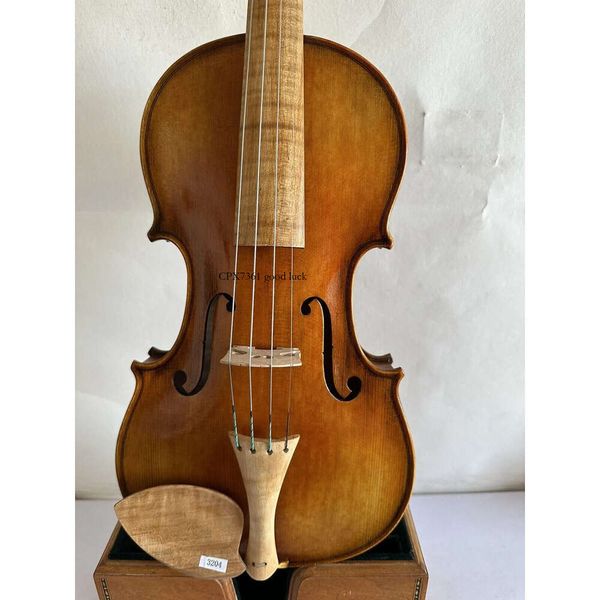 Master Violino Barroco Modelo Flamed Maple Back Spruce Top Feito à Mão K