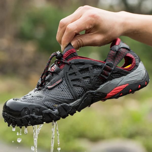 Sapatos de sapatos de caminhada esportiva ao ar livre masculino masculina trilha trekking montanha sapatos de escalada tênis à prova d'água sapatos aqua