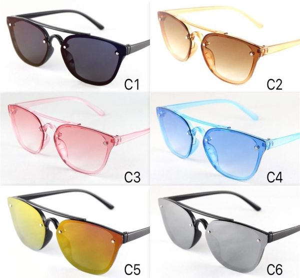 Crianças óculos de sol cores doces lentes verão bebê espelho óculos de sol crianças proteção uv400 20pcslot inteiro 30876750551