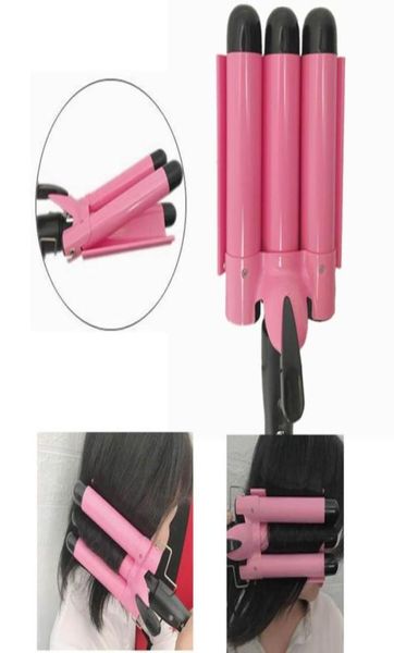 Profissional ferro de ondulação do cabelo cerâmica triplo barril modelador de cabelo ferros onda vacilar ferramentas estilo cabelos styler wand26109777345184