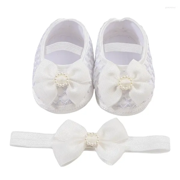 First Walkers Baby-Mädchen-Schuhe, Mary-Jane-Flats, rutschfeste, weiche Gummisohle, Kleinkind-Prinzessin-Kleid