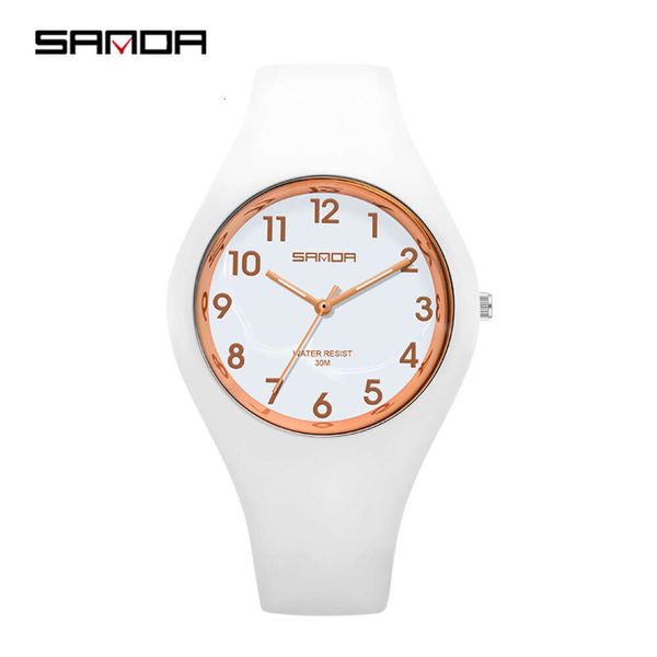 Sanda Jelly Serisi Yeni 6056 Küçük ve Kişiselleştirilmiş Moda Trend Elektronik Kuvars Kadın Saati