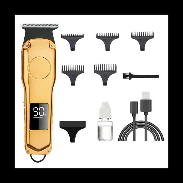 Электробритвы Профессиональная парикмахерская аккумуляторная машинка для стрижки бороды Бритва для стрижки Q240318
