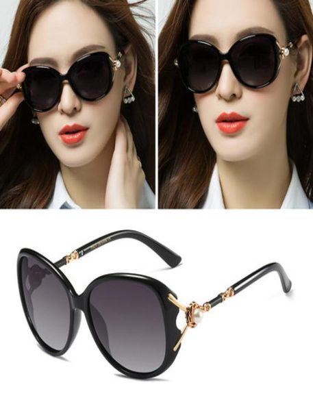 I nuovi occhiali da sole polarizzati con occhiali da sole rotondi delle celebrità femminili possono essere abbinati agli occhiali con schermo quadrato rosso1914182