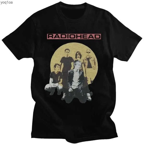 Kadın T-Shirt Radiohead Grafik Baskı Tişört Hip Hop Rock Band Tişört Moda Günlük Mürettebat Boyun Kısa Kollu Artı Tişört Tişört Kadın2403