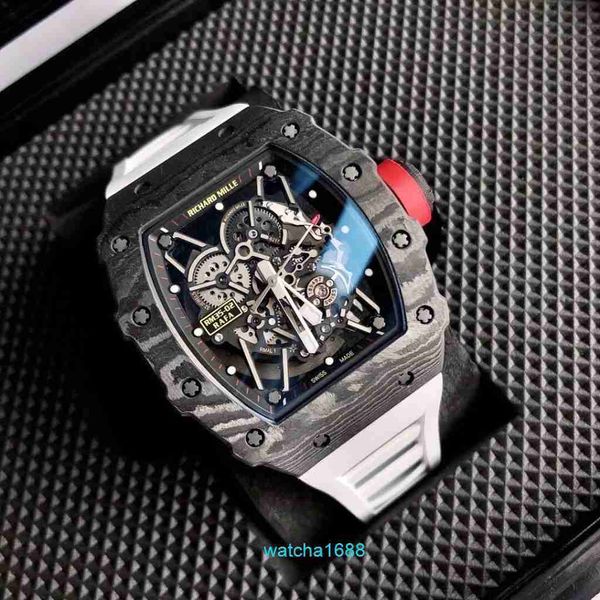 Женские часы RM Watch Lastest Watch RM35-02 Часы Швейцарский автоматический механизм с сапфировым стеклом Импортный резиновый ремешок