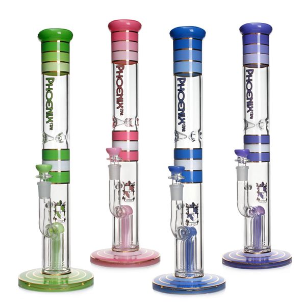 Phoenixstar 17,5 polegadas vaso de vidro grande shisha água bong com coletor de gelo cachimbos de vidro com 8 braços perc percolador água bong fumar tubos de água