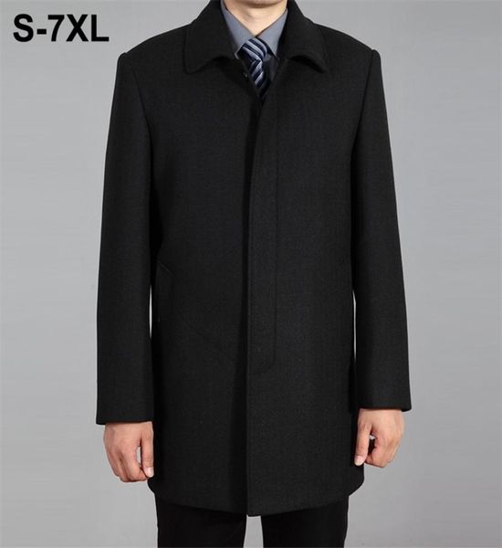 Männer Winterjacke Herbst Wollmantel Hochwertige Wolljacke Männlich Pea Coat Mantel Männer Winter Langen Mantel Plus Größe 7XL 2112186873862