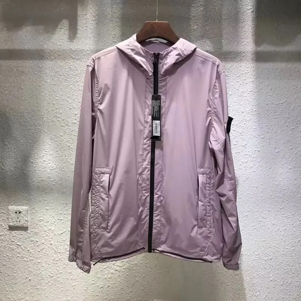 Designer-Taschenjacken, Steinjacke, lange Ärmel, Reißverschluss, Abzeichen, Herren, Unternehmen, Freizeitmantel, Windjacke, Embrodiery, Herrenhemden, Mäntel, Cp Island 334