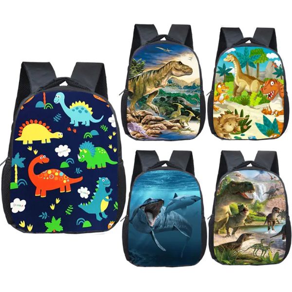 Taschen 16 -Zoll -Tiere Dinosaurier Rucksäcke Dinos Kinder Schultaschen Baby Kleinkindtasche Jungen Rucksack für Kinder Kindergarten Taschen Geschenk