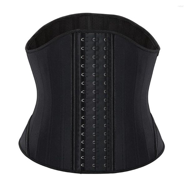 Intimo elasticizzato e modellante da donna Foro d'aria per donna all'interno in lattice Cintura sportiva Cintura sportiva 23 Ossa in acciaio Allenamento Cintura a clessidra Cincher Trimmer