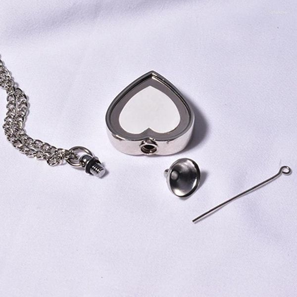 Ожерелья с подвесками, ожерелье для сублимации, кремации, мемориальный прах, подарок на память/урна с инструментом для наполнения