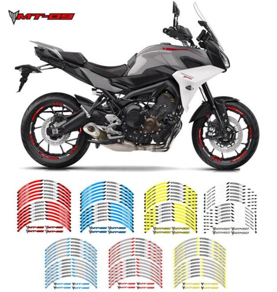 Adesivi per protezione solare a strisce per mozzo moto per ridurre l'usura delle decalcomanie di protezione della superficie della vernice della ruota per Yamaha MT09 MT09 TRA7618859