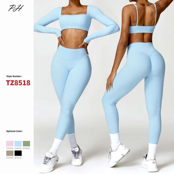 Lu Align Align Lu Lemon Yoga Novas Roupas Nuas Mulheres Secagem Rápida Correndo Fiess Define Cintura Alta Leggings Sexy Sutiãs Esportivos Manga Longa Camisetas