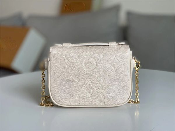 10A Top-Qualität Micro Metis Chain Shoulder Bag Designer-geprägte Damen-Minihandtasche Ikonischer Verschluss Flap Messenger Bag e76