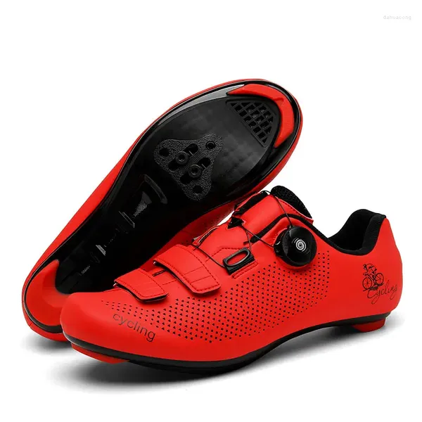 Scarpe da ciclismo MTB Uomo Donna Sneakers Mountain Road Bike Hook Loop Scarpe da ginnastica per biciclette fuoristrada Spikes Racing