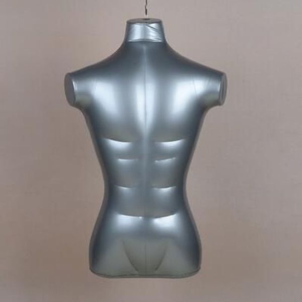 Todo 74cm meio torso seção mais grossa manequins de corpo inflável corpo modelo masculino busto sem braços maniquis para ropa m00012260k