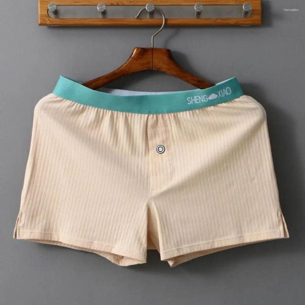 Unterhosen Herren-Unterwäsche, elastische Boxershorts für Herren, nahtlos, weich, mit Taschen, feuchtigkeitsableitende Paar-Shorts für schnell trocknenden Komfort