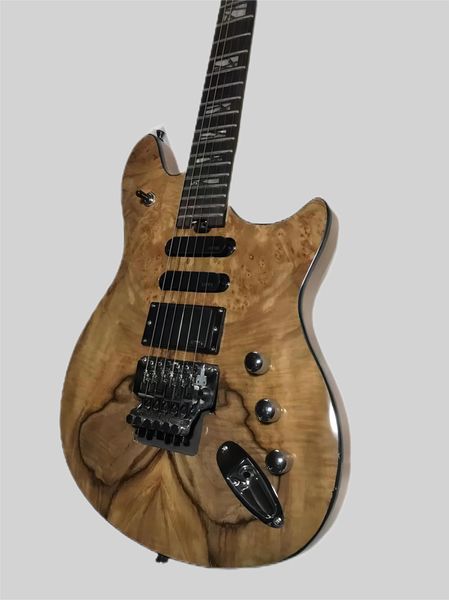 Hochwertige 6-saitige E-Gitarre, Floyd Rose Bridge, aktiver Tonabnehmer, echtes Foto, kostenloser Versand