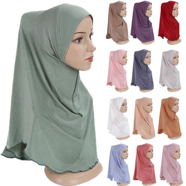 Abbigliamento etnico Donne musulmane Indossare Pronto Sciarpa istantanea Ragazze Un pezzo Amira Hijab Copricapo Niqab Foulard Ramadan Islam Turbante Scialle 62