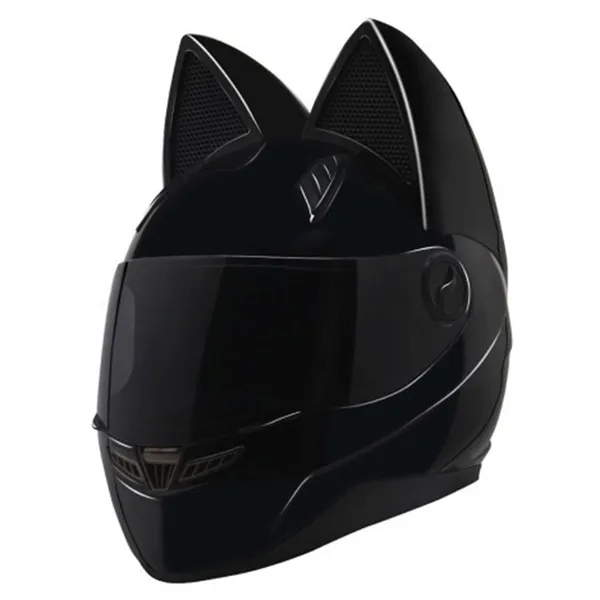 Полный уход за кожей лица NITRINOS кошачьи уши шлем мотоциклетный шлем противотуманный козырек мужской езда на автомобиле мотокросс гоночный мотоциклетный шлем