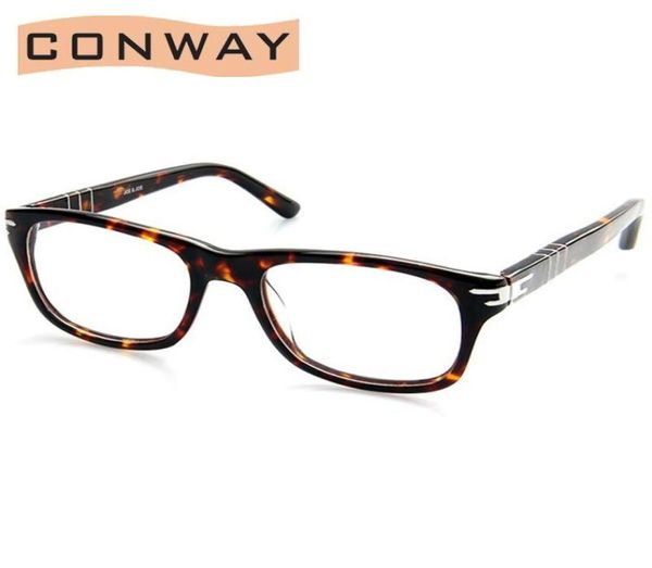 Модные оправы для солнцезащитных очков Conway, квадратные очки в стиле ретро, оправа для очков с прозрачными линзами для мужчин и женщин, брендовый дизайн, качество оптики, ацетат9306180