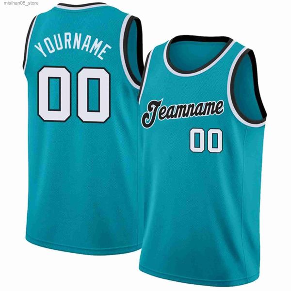 Camisas personalizadas em torno do pescoço camisa de basquete totalmente sublimada nome da equipe / número camisa de treinamento respirável Q240318