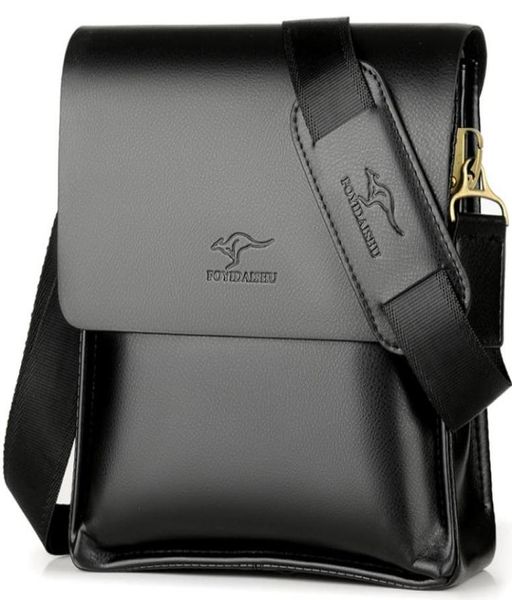 Дизайнерская кожаная сумка-мессенджер, мужская винтажная сумка через плечо, брендовая мужская сумка-кенгуру для работы, колледжа, Busines7203574