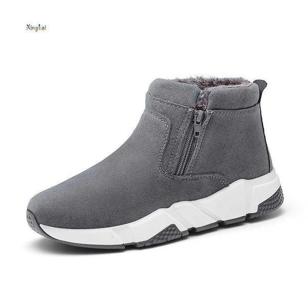 HBP Não Marca Barato Outono e Inverno Novas Botas Masculinas Leve Zíper Ao Ar Livre Sapatos Casuais Estilo Esportivo Botas Curtas para Homens Atacado