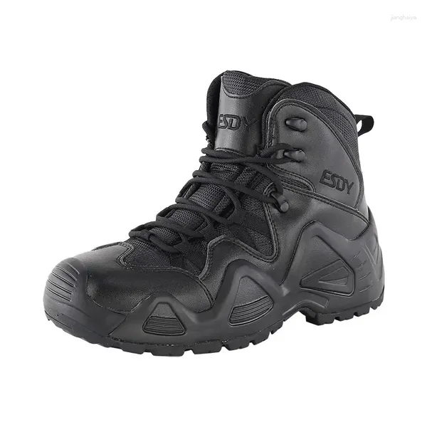 Обувь для фитнеса, уличные нескользящие дышащие водостойкие походные военные тренировочные боевые тактические ботинки, мужская обувь для альпинизма