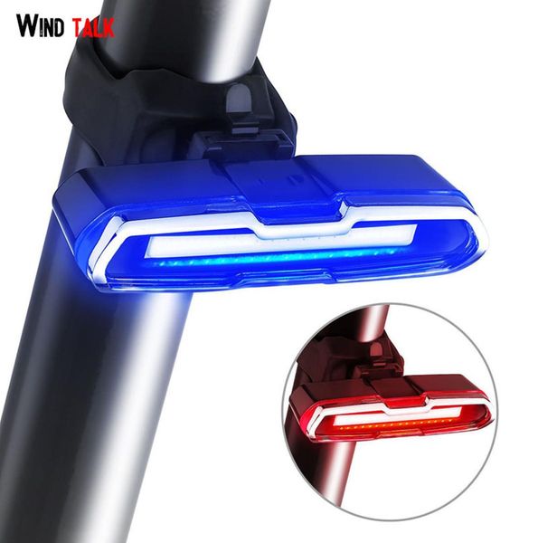 Rüzgar Konuşması Ayarlanabilir 180 Degree MTB LED Bisiklet Tail Işık USB Bisiklet Bycicle Arka Işık Bisikleti için Şarj Edilebilir El feneri 3327872