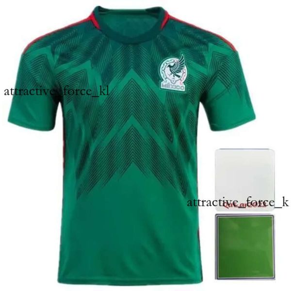 México Mens Futebol Jerseys 22 23 H. LOZANO A. GUARDADO Home Away Training Wear R. JIMENEZ Seleção Nacional Camisa de Futebol Fãs Jogador 940