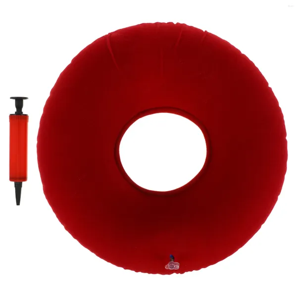Сиденье пончика кольца подушки раздувное с воздушным насосом для беременности геморроя
