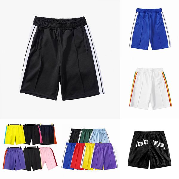 Shorts Pelms Angals Mens Womens Designers Curto Moda Sólida Preto e Branco Roupas Casuais Verão Praia Swim Shorts Swimwear Roupas